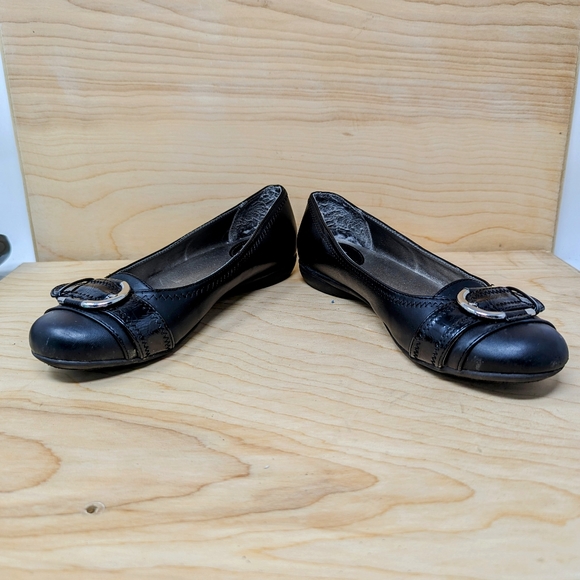 WHITE MOUNTAIN Women's Clara Ballet Flat, Black Size 8.5 - Picture 4 of 6